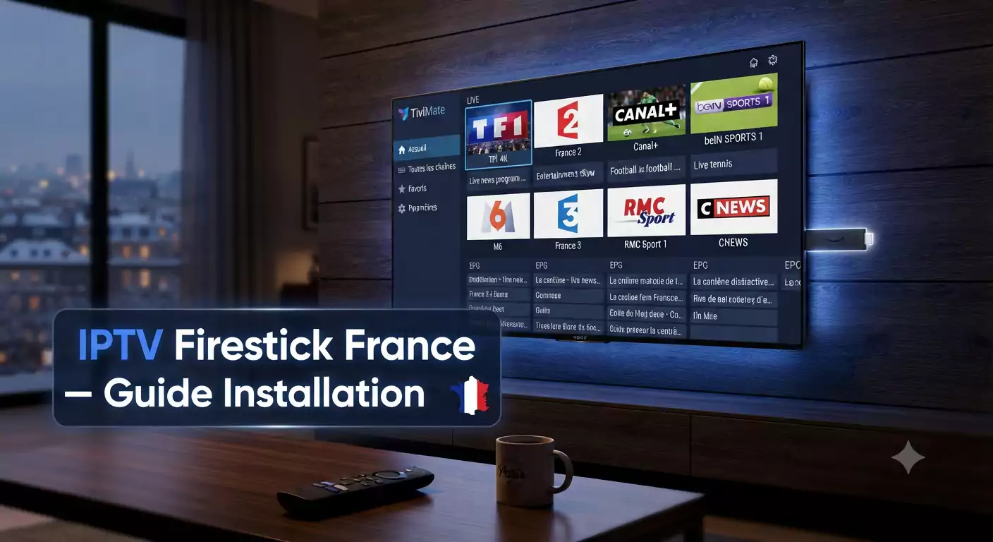 IPTV Firestick &mdash; Guide Installation Smart TV | Abonnement IPTV 12 Mois Smart TV