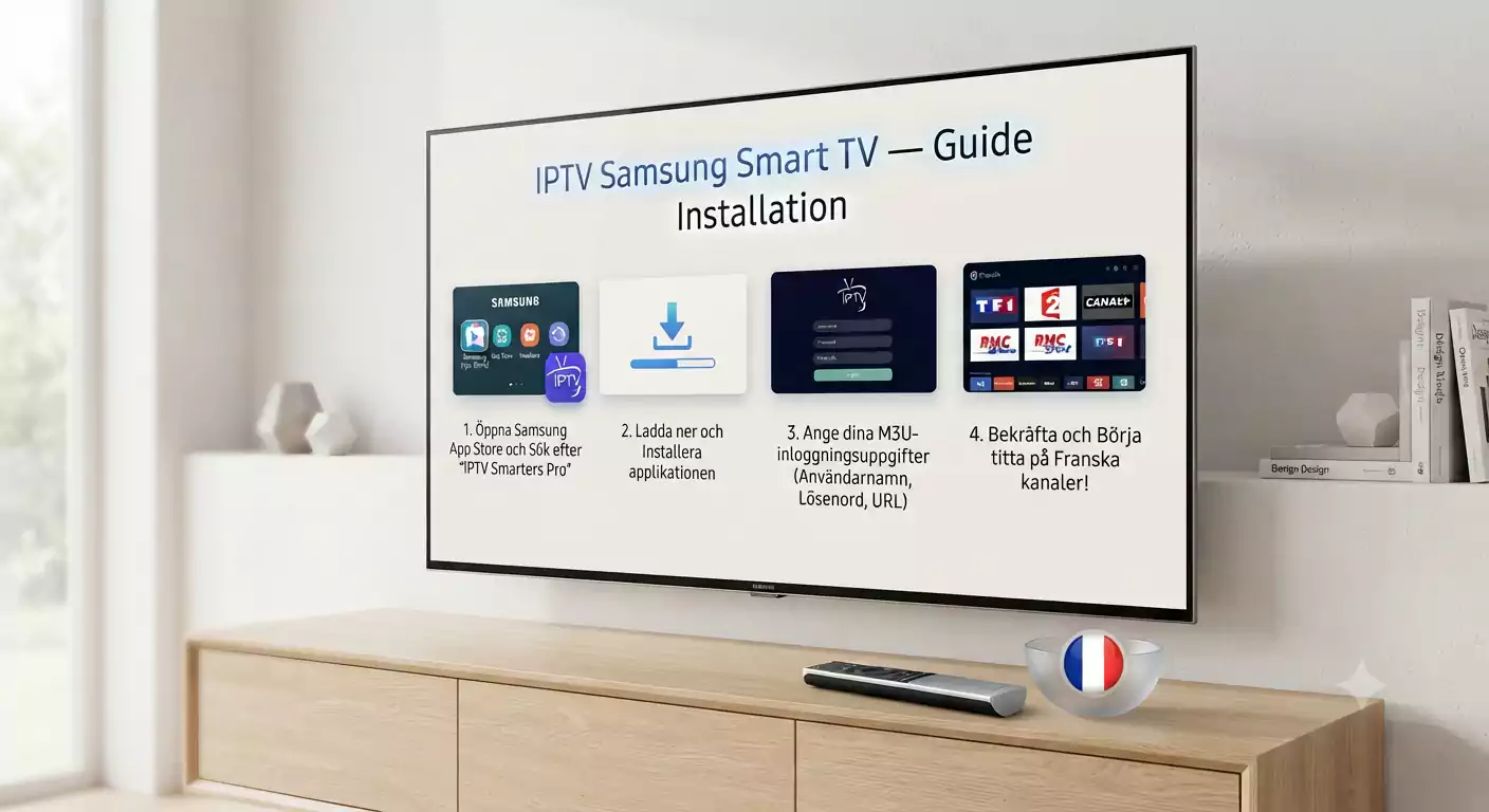 IPTV Samsung Smart TV &mdash; Guide Installation 2026 | Abonnement IPTV 12 Mois Smart TV